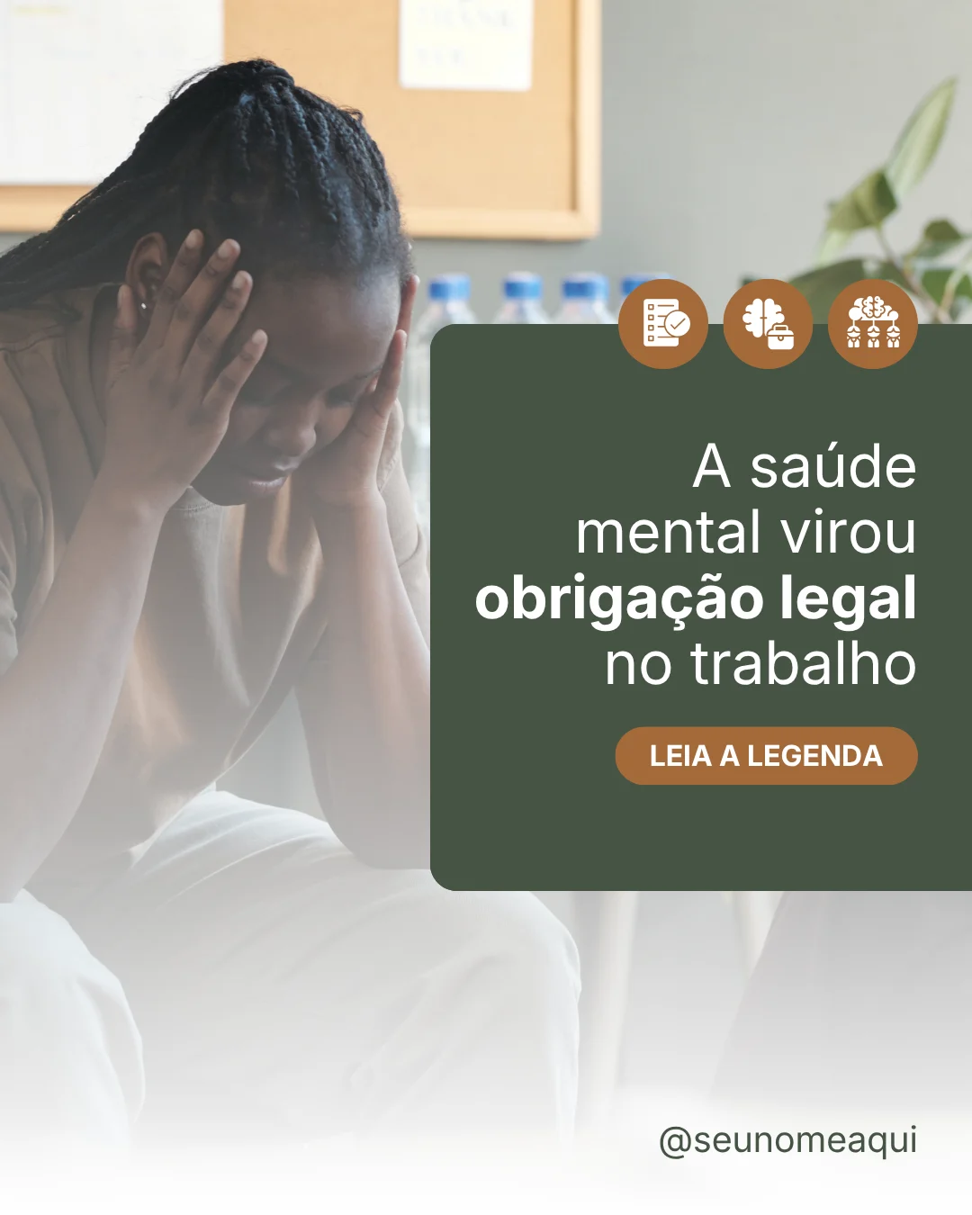 Post saúde mental no trabalho