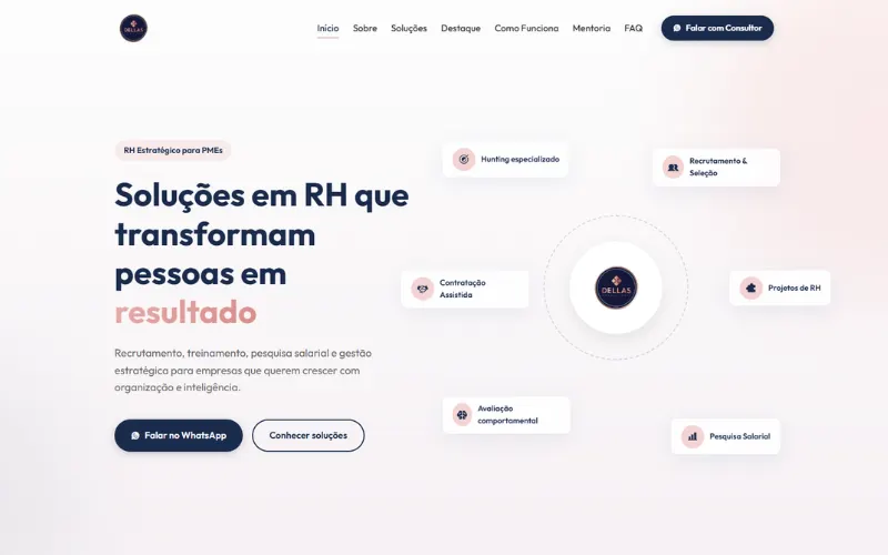 Site Dellas Consultoria