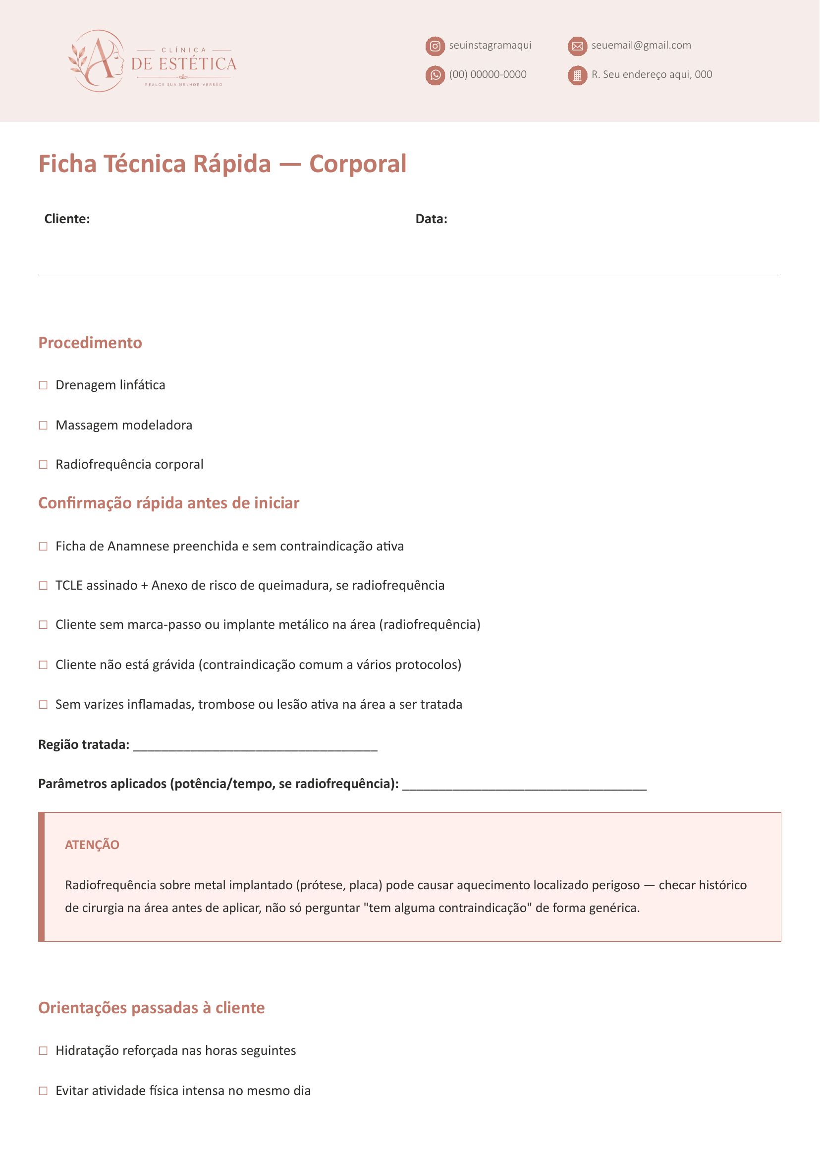 Ficha Técnica Rápida — Corporal